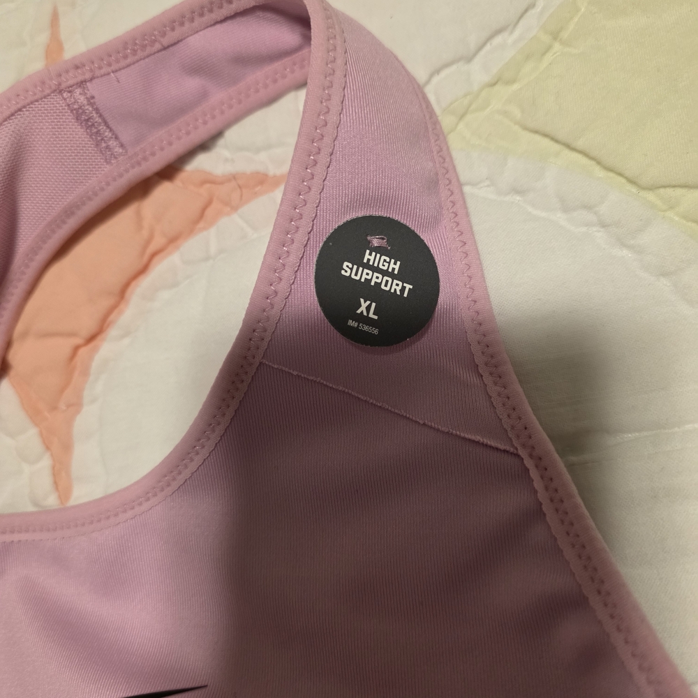 Nike Women's Pink Sports Bra - Picture 2 of 5
